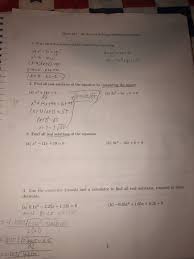 Section 1 4 Solving Quadratic Equations