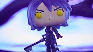 Kingdom hearts is a crossover of various disney properties based in a fictional universe. Funko S Exclusive Disney Kingdom Hearts 3 Dark Aqua With Keyblade Pop Is Live
