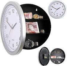 Secret Wall Clock Home Safe Valuables
