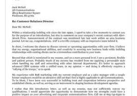 Sample Cover Letter For Client Relationship Manager Client
