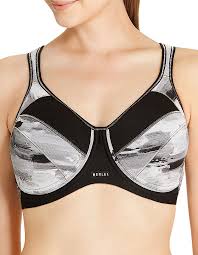 Berlei Y533wb Womens Full Support Urban Escape Black And Grey Non Padded Underwired Support High Impact Sports Bra