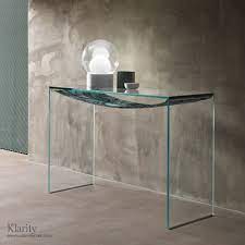 Curved Glass Console Tables