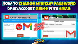 how to change miniclip id pword of