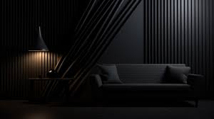 dark living room design free stock