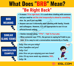 brb meaning what does brb mean 7esl