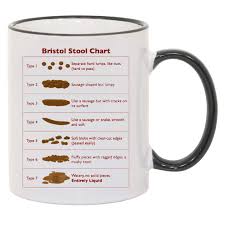 Bristol Stool Chart Ceramic Black Handle 11oz Mug