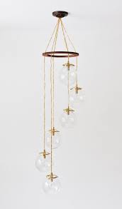 Spiral Bubble Chandelier Six Hanging