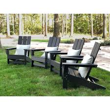 Rebar, roofs wood, rubber tube, brush, mop the floors…. Hawkesbury Recycled Plastic Modern Adirondack Chairs Set Of 4 By Havenside Home Overstock 29397091