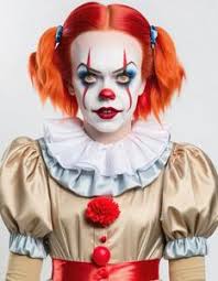 pennywise cosplay female face swap