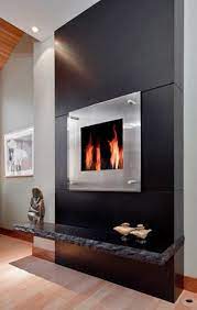granite fireplace modern home