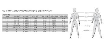 size chart 2022 all about gymnastics
