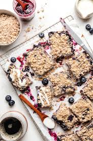 quaker oats baked blueberry oat bars