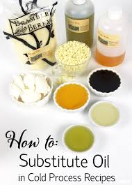 subsute oil in cold process recipes