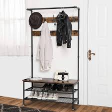 Wire Meshed Shelved Coat Rack Bm195871