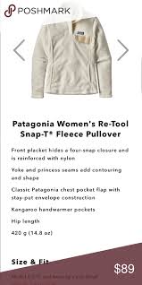 Patagonia Retool Pullover Sweater Jacket Medium Worn Once