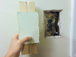 If you have followed our tips, this step should take about 5 minutes. Patching Small Medium Drywall Hole With Wall Cutout Home Improvement Stack Exchange