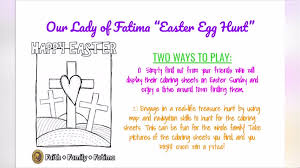 You can use our amazing online tool to color and edit the following our lady of fatima coloring pages. Our Lady Of Fatima Hosting Virtual Easter Egg Hunt Wxxv 25