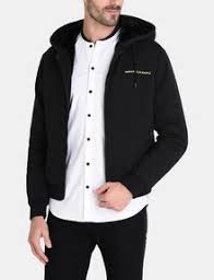 Build your forever wardrobe with farfetch & choose ✈ express delivery at checkout. Armani Exchange Faux Fur Lined Zip Up Hoodie Fleece Jacket For Men A X Online Store