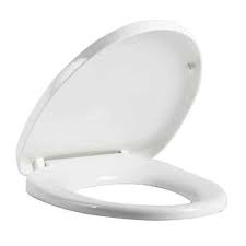 White Oval High End Toilet Seat Cover