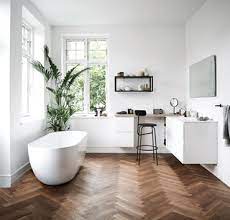 dark wood floor bathroom ideas