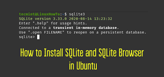 install sqlite and sqlite browser in ubuntu