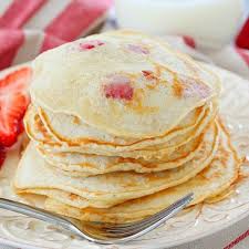 perfect strawberry pancakes yummy