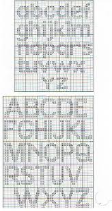 Charted Alphabets Including Lower Case Cross Stitch