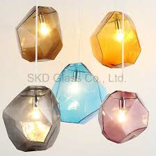 China Multi Colors Stone Blowing Glass For Pendant Lights China Glass Pendant Lamp Blown Glass Pendant Lighting