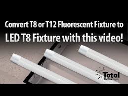 convert t8 t12 fluorescent light