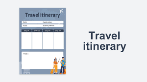 free itinerary template powerpoint
