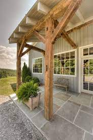 timber frame entryways ina