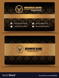 golden business card template psd