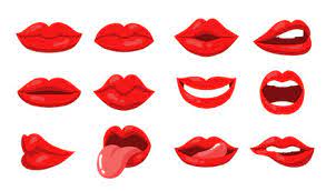 side lips vector images over 480