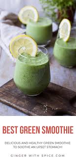 green smoothie recipe for upset stomach