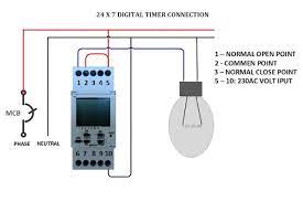 Digital Timer Control Switch Connection
