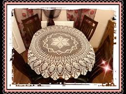 to crochet big round tablecloth 52