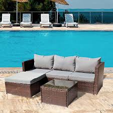 5pcs Patio Furniture Set All Weather