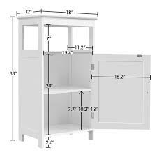 4 tier bathroom floor cabinet w single