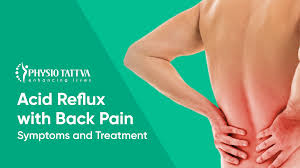 easing acid reflux with back pain