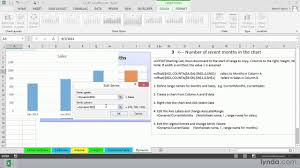 Excel 2013 Tutorial Creating Dynamic Charts Lynda Com