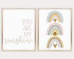 You Are My Sunshine Wall Art Pastel