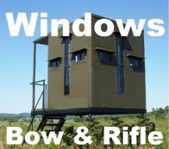 flip open deer blind stand windows