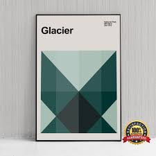 glacier national park poster glacier