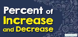 find percent of increase and decrease