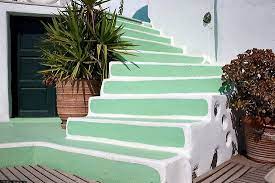 Painted Stairs Outdoor Steps