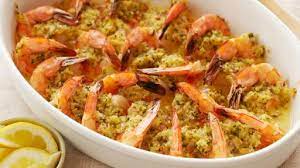 Baked Shrimp Scampi With Cooked Shrimp gambar png