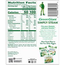green giant steamers antioxidant frozen