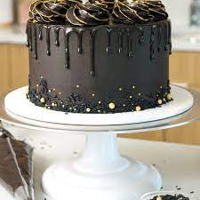 Dark Chocolate Cake Design gambar png
