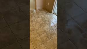 stripping wax off a tile floor you