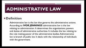 administrative law definition and